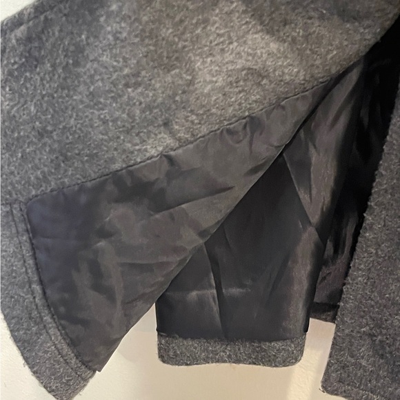 Finesse Girls Gray Coat Single Large Buttons - Picture 4 of 8